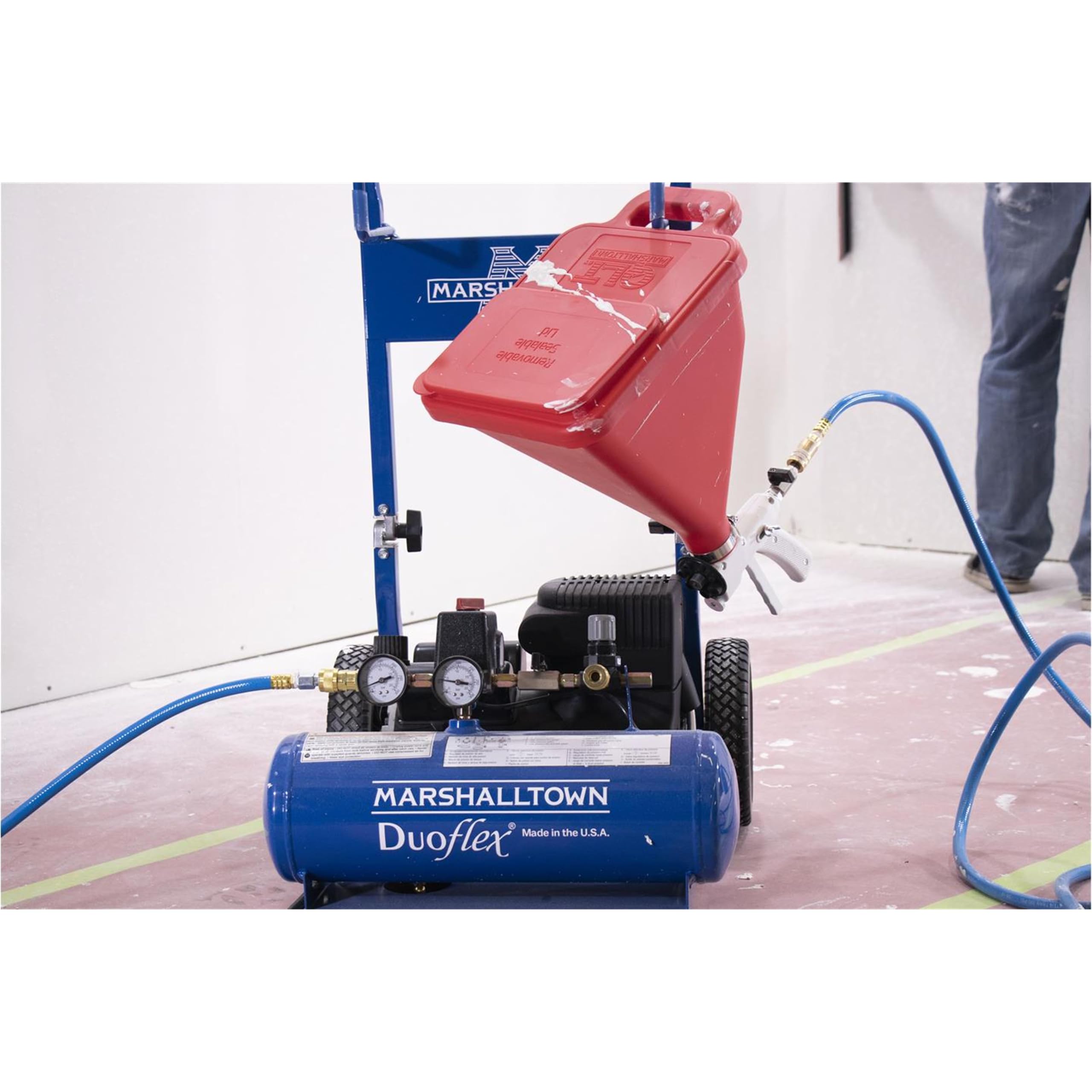 Drywall Compressor Texture Gun Marshalltown HC131A Drywall Texture Sprayer Kit ...