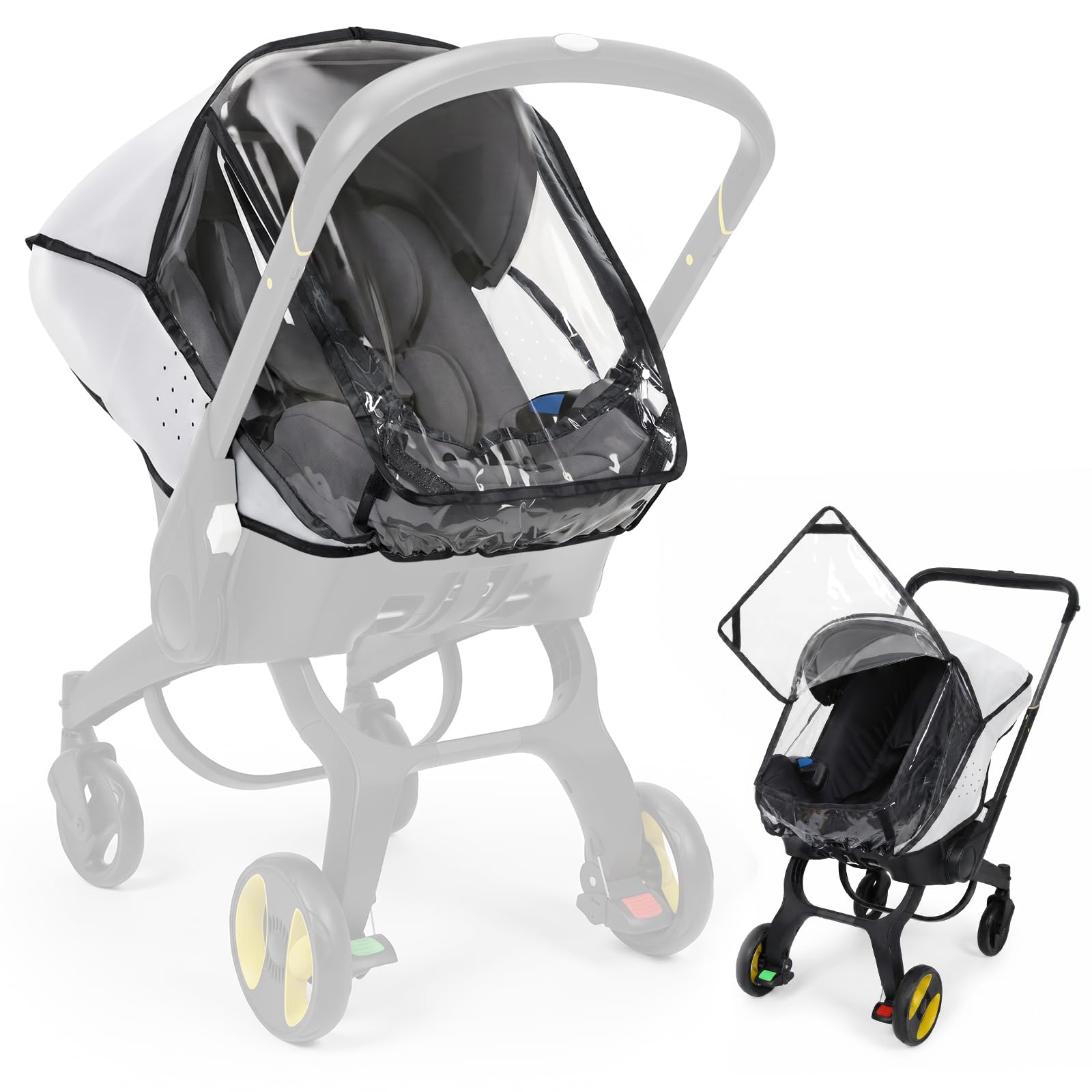 Orzbow Rain Cover for Doona Car Seat Stroller, Clear