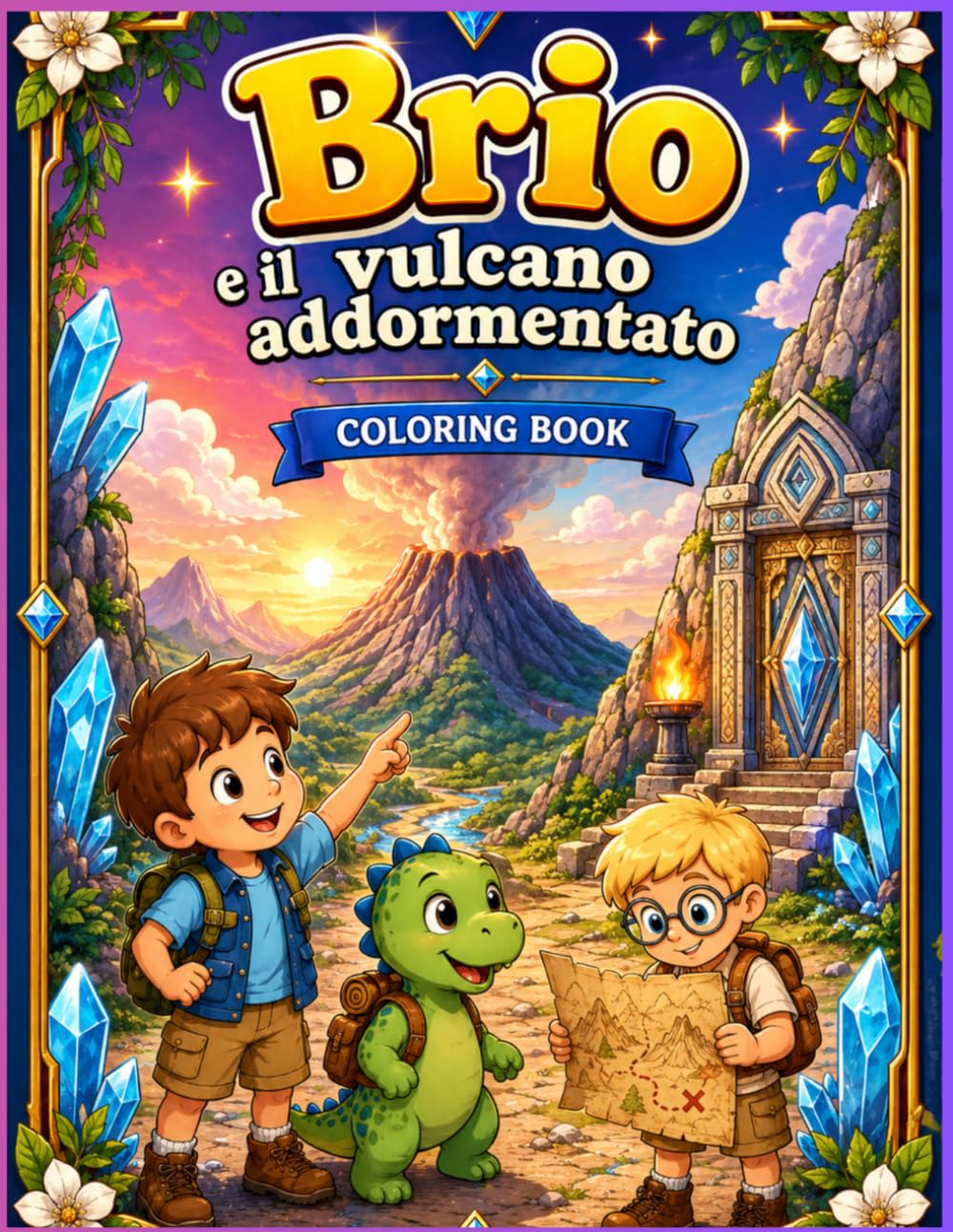 Brio e il Vulcano Addormentato: Coloring Book