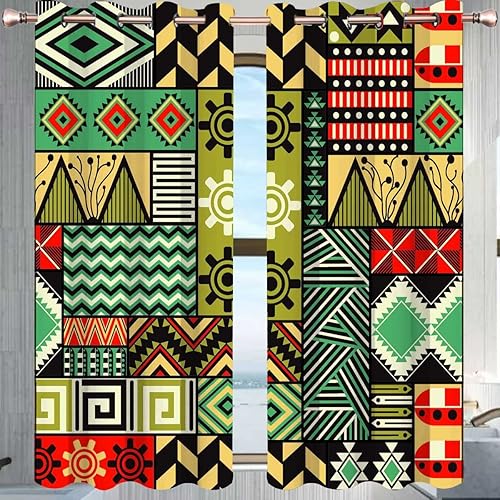 Cortinas oscuras para sala de 2 paneles retro con textura de flores para dormitorio, bloqueo de luz de 63 pulgadas de ancho x 80 pulgadas de alto