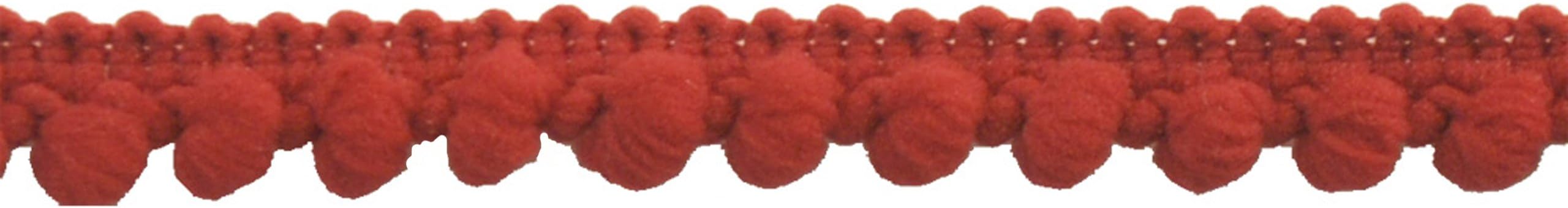 Mini Pompom Fringe BP-100-22 Red, 10 Yard roll