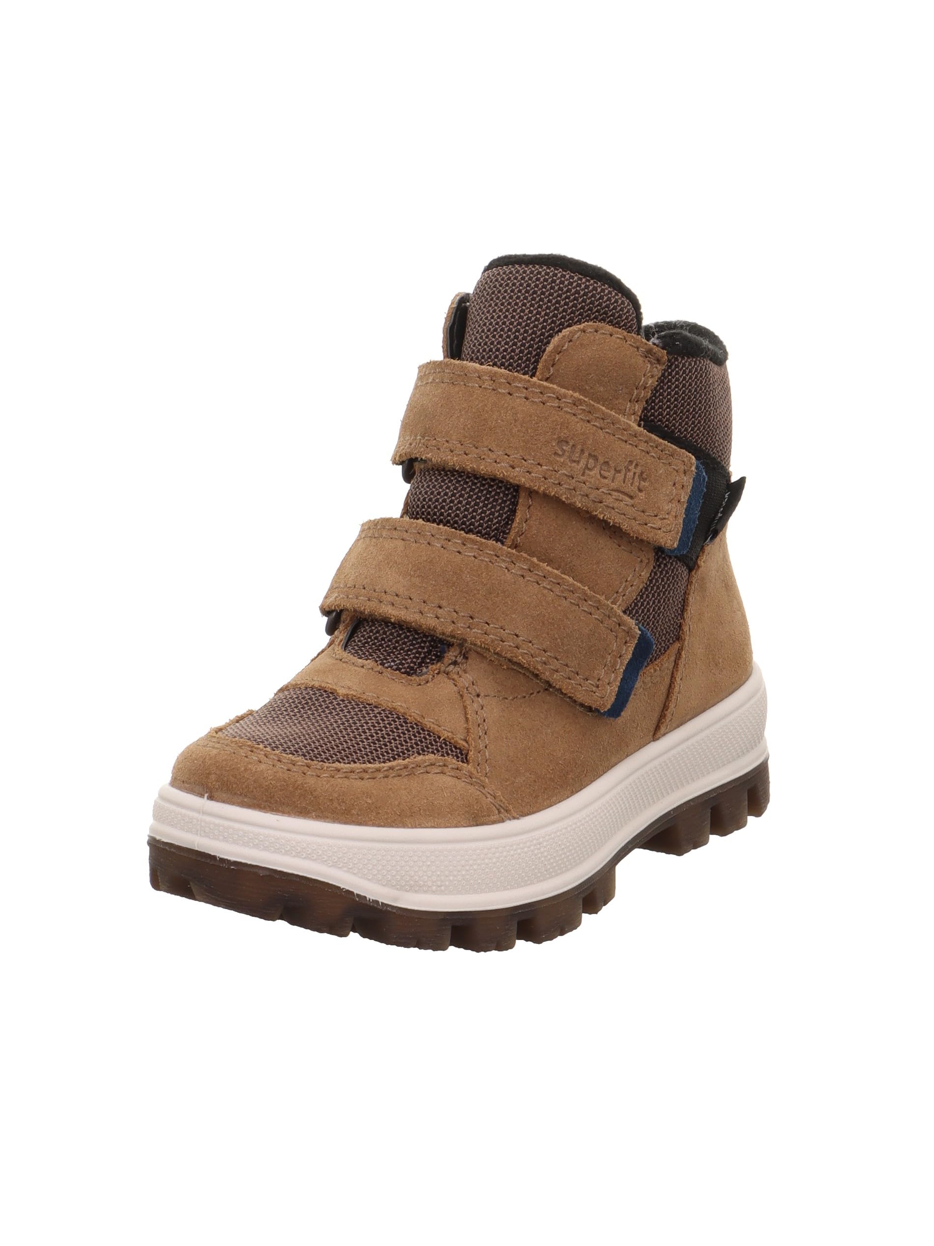 Superfit Boys TEDD warm gefütterte Sympatex Stiefel, BRAUN/BLAU 3010