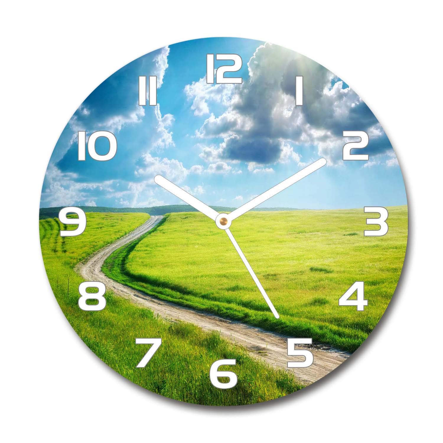 Horloge en Verre Tulup 60x60 cm silencieuse pour un salon design et moderne