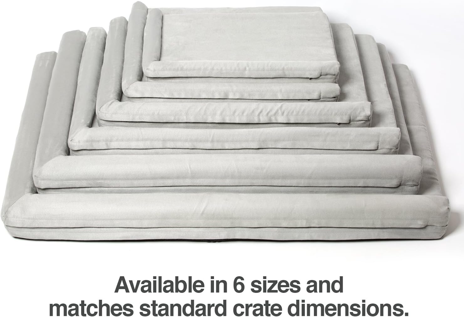 PetFusion PuppyChoice Dog Crate Bed | Durable Microsuede Cover, Solid Foam, Waterproof Liner | Removable Washable Crate Pad Cover. Replacements Covers & Blankets Also Avail | 1 Year Warr.