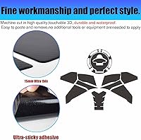 Vista 2 de Protector de tanque de fibra de carbono para motocicleta, compatible con YA-MA-HA MT03 MT-03 MT 03 MT25 MT-25 MT 25 2020 2021 2022