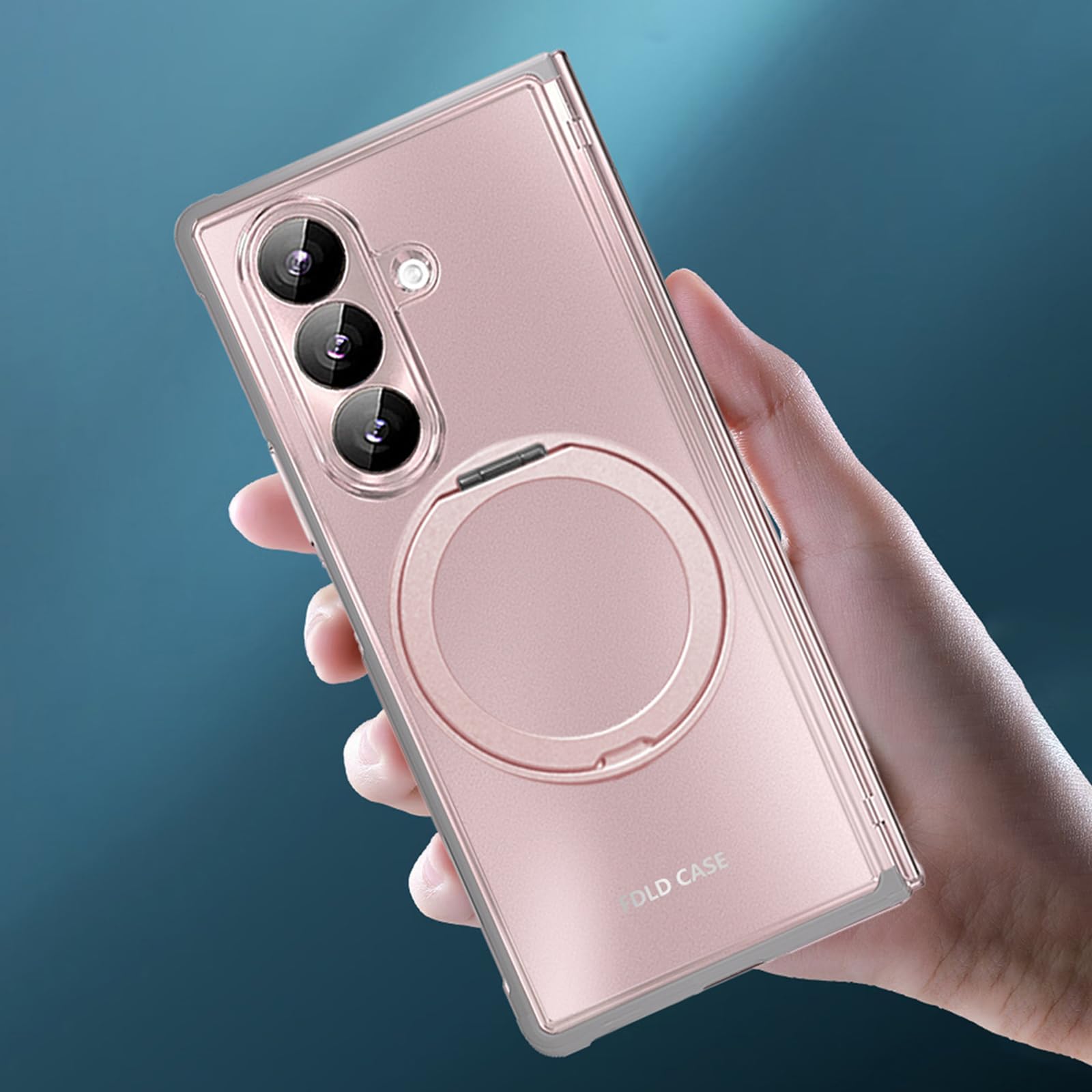 Magnetisch Hülle für Samsung Galaxy Z Fold 8 Ultra, Galvanik Gefrostet