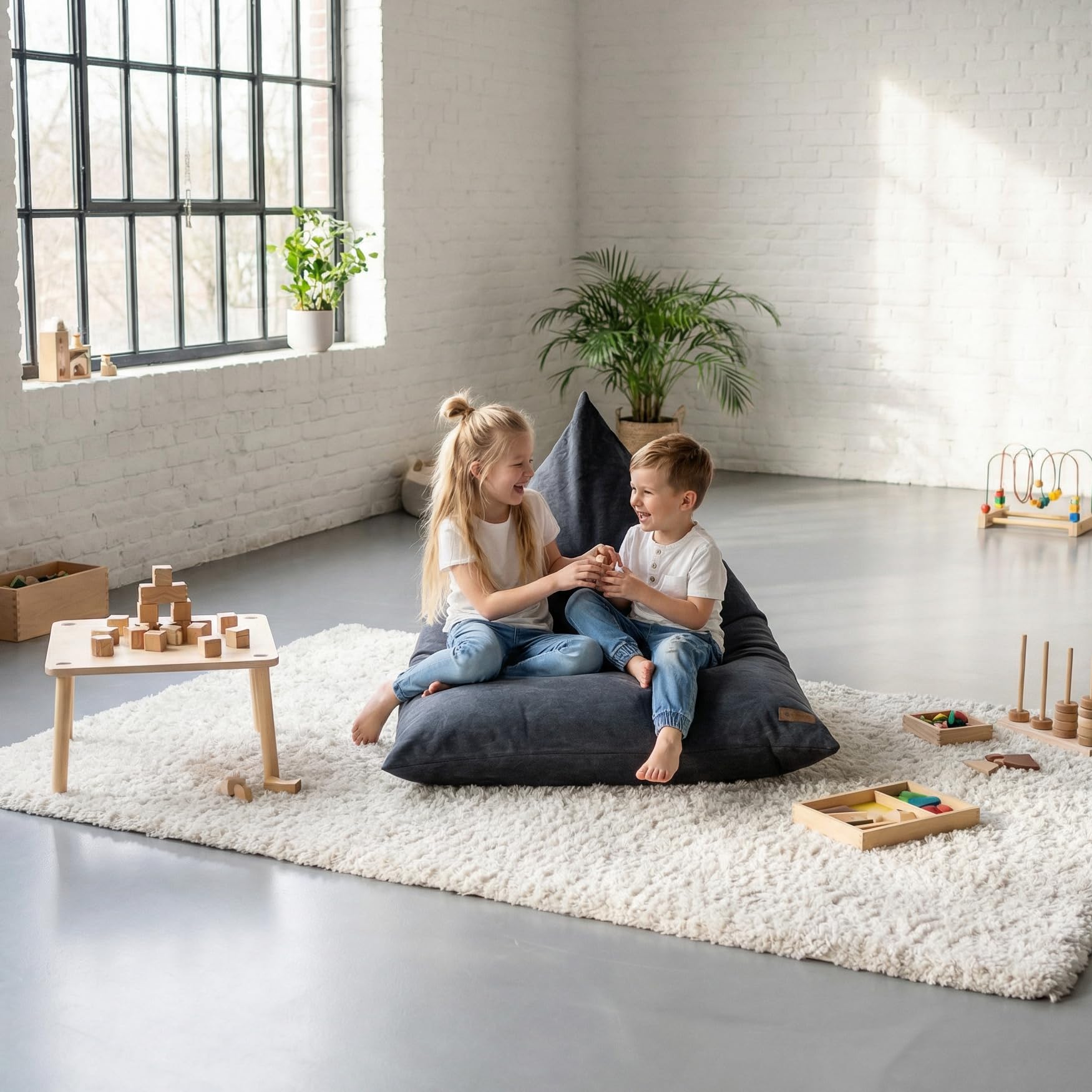Aiire Puff con Relleno Incluido Moderno - Puf Salon XXL de Diseño para Adulto o Juvenil - Funda Desenfundable y Lavable - Puffs Infantiles XXL - Bean Bag Chair Gamer Gigante