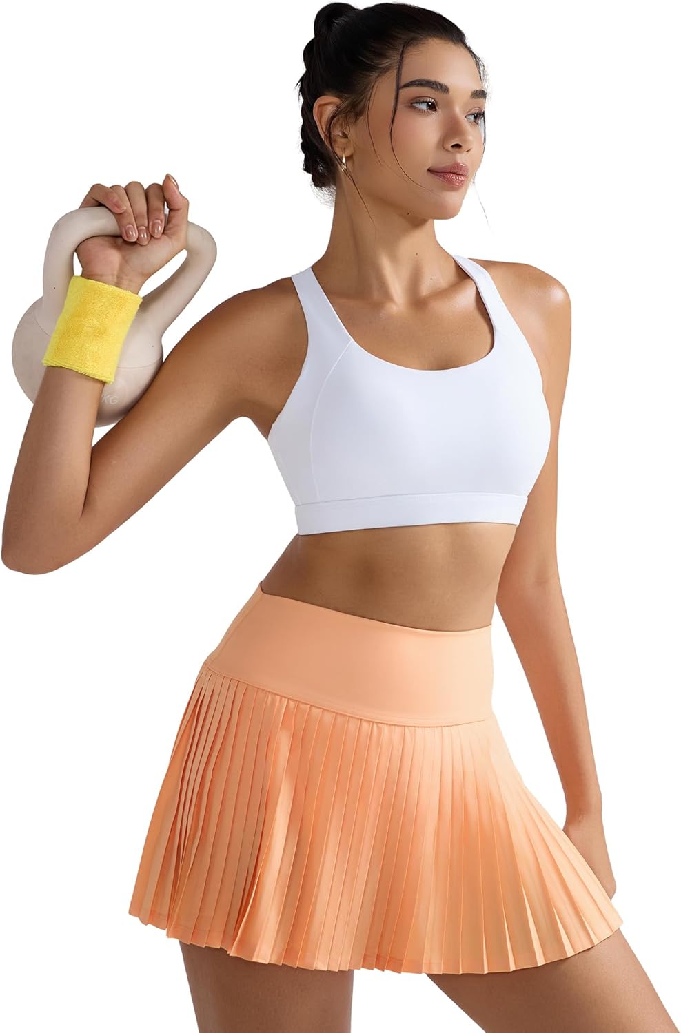 RUNNING GIRL Sports Bra for Women High Support,Molded Cup High Impact Sports Bras with Sewn in Pads - Image 2