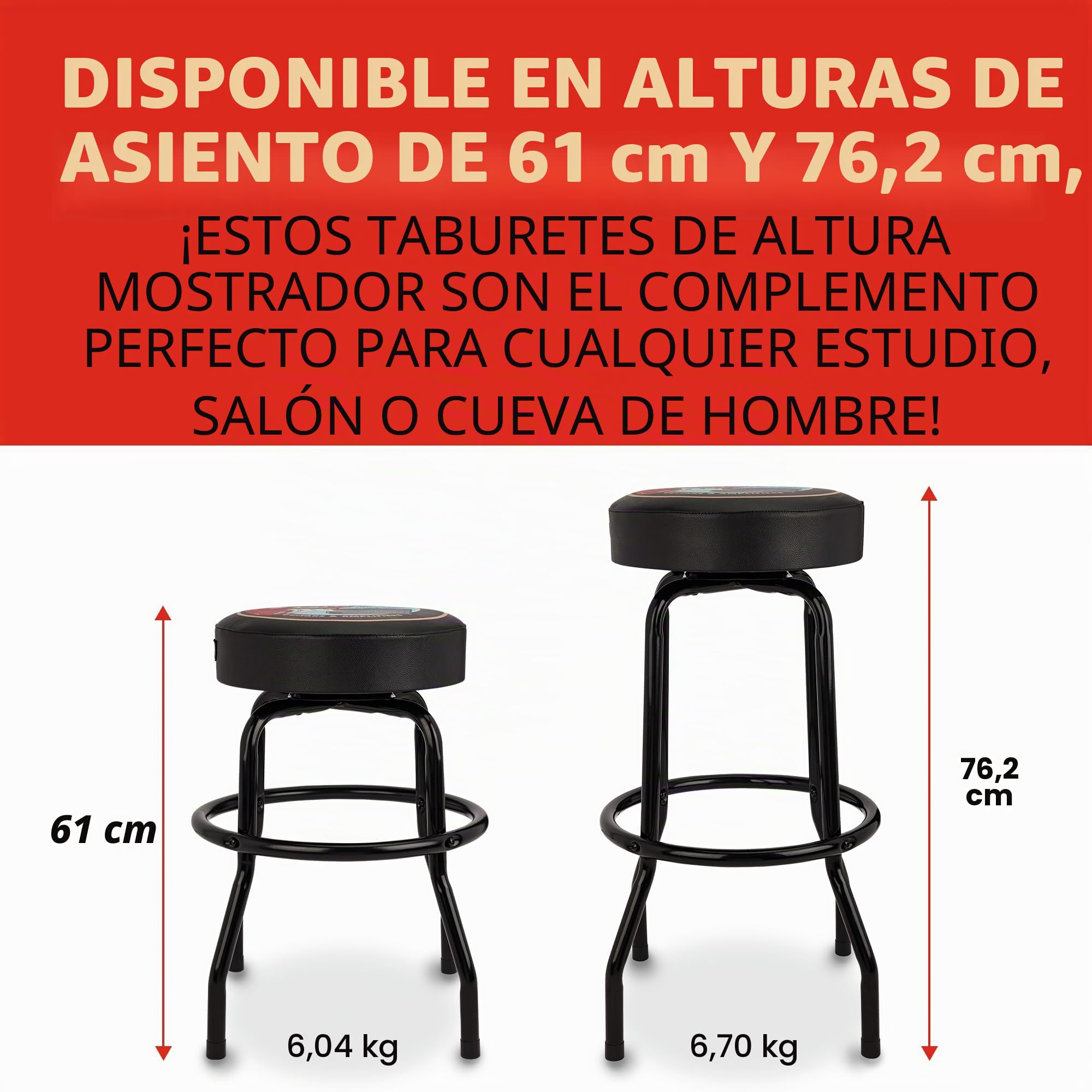 Fender® Guitars & Amps Pick Pouch Barstool, Black/Black, 24"