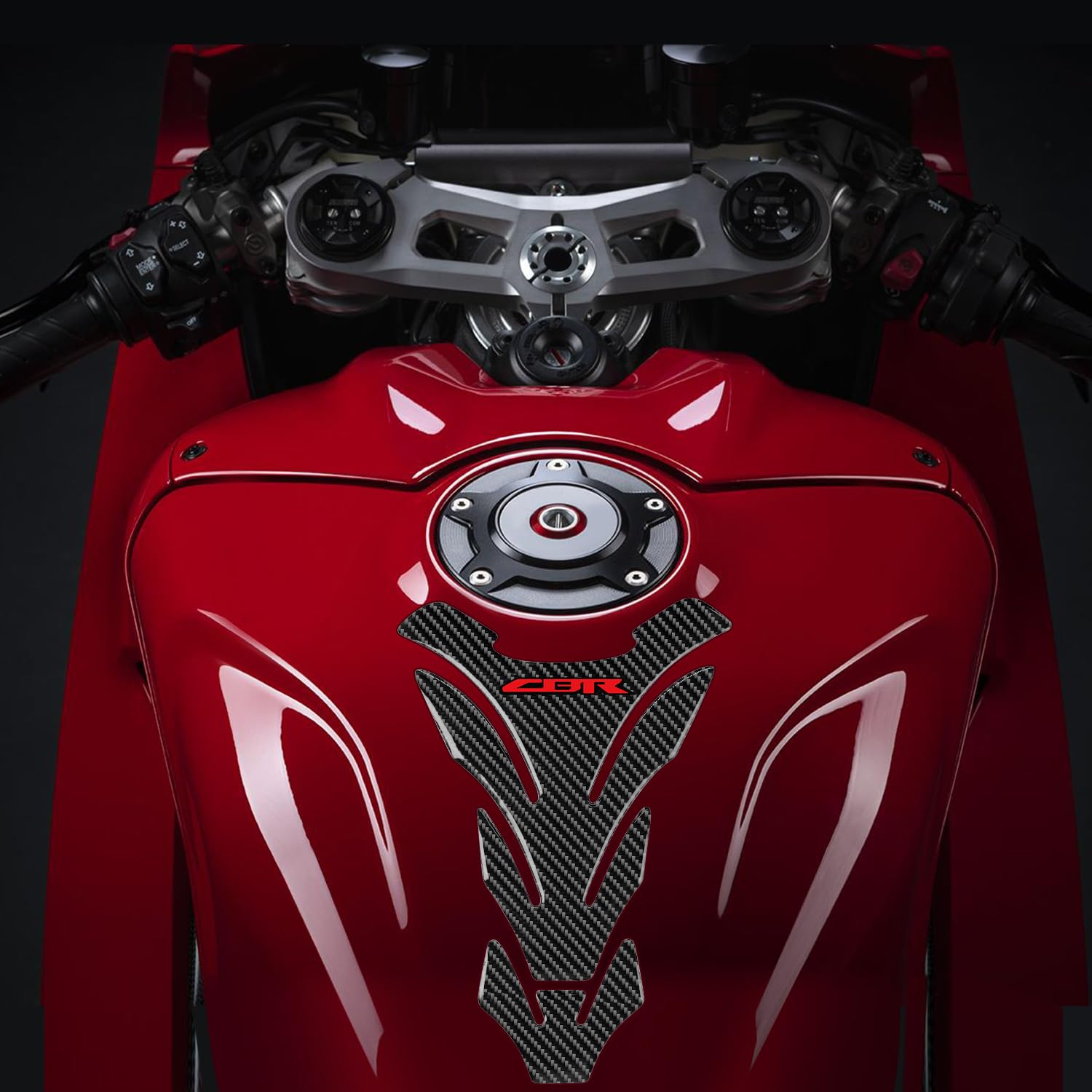 Protège-Réservoir Moto pour CBR1000RR CBR650R CBR600RR CBR500RR CBR400RR CBR650F CB650R CBR600 F1/F2/F3/F4 CBR250RR CBR400R CBR650F CBR900RR CBR929RR,3D Tankpad Autocollant