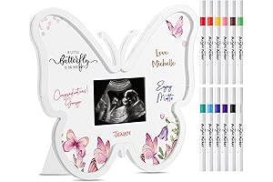 Celebrate Your Precious Baby's Journey with Thyle Butterfly Baby Shower Sonogram Frame