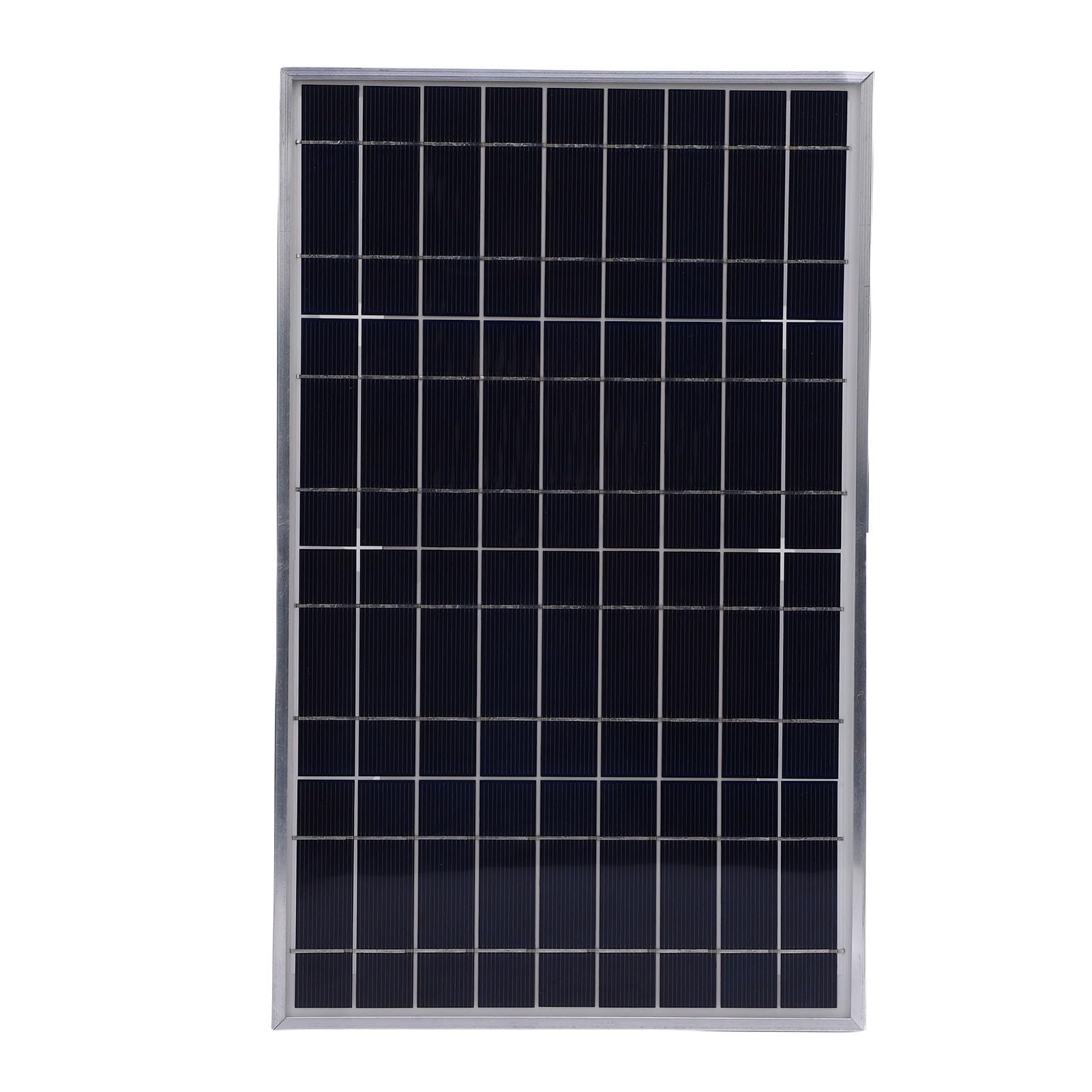 Luqeeg Kit de Panneau Solaire, Kit de Démarrage en Panneau Solaire Monocristallin avec Contrôleur de Charge, d'alimentation pour RV, Véhicule et Système Hors Réseau