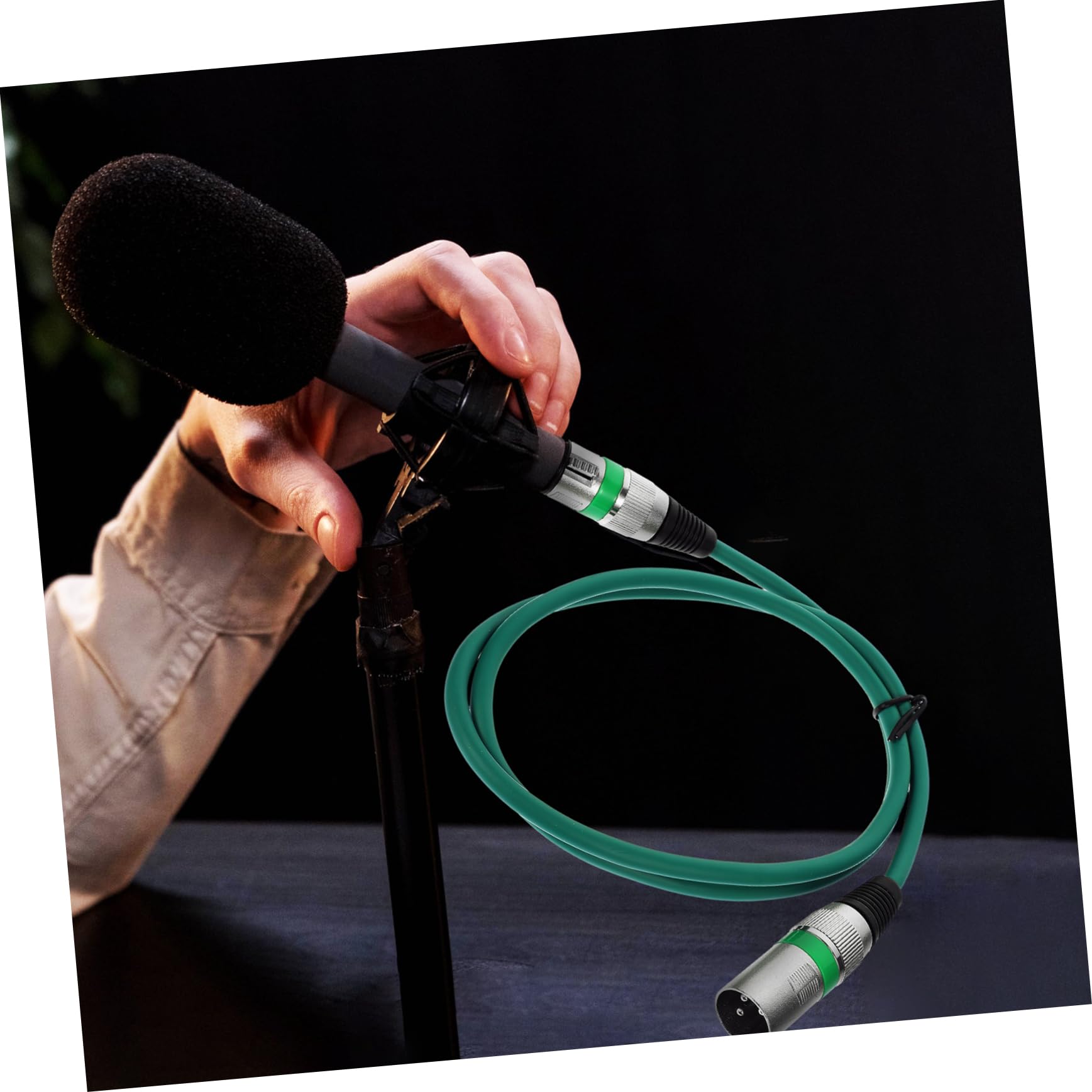 Artibetter Cavo per Microfono Xlr Maschio Femmina, Connessione Flessibile, Prestazioni Stabili, in Rame e Pvc, 5 Pezzi da 1m per Matrimoni e Feste