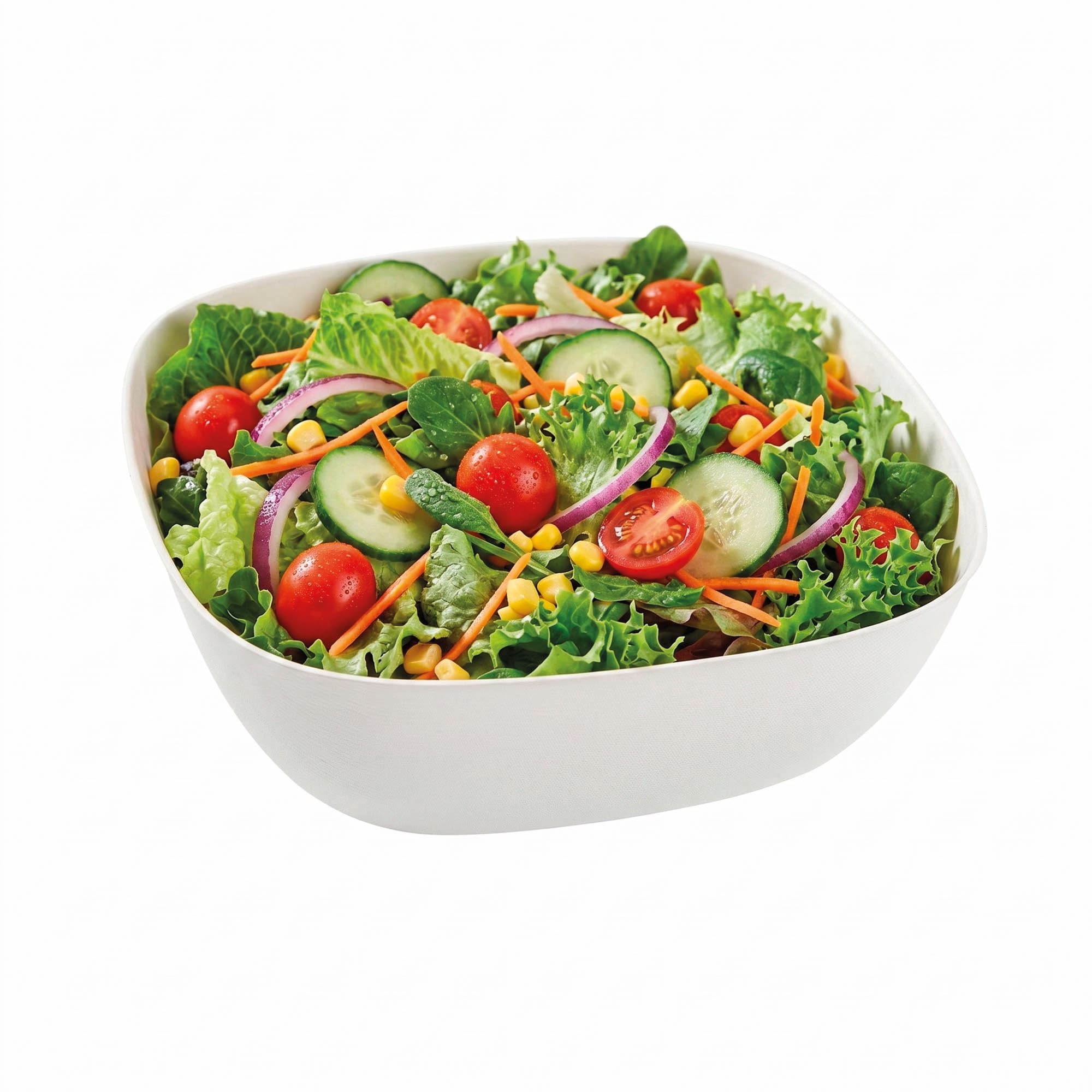 Restaurantware Pulp Safe Modular No PFAS añadido 5,386.4 g White Sugarcan/Bagasse Bowl – Home Compostable – 11 3/10.2 cm x 11 3/10.2 cm x 10.2 cm – Caja de 100 unidades