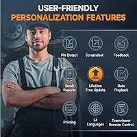 Vista 7 de FOXWELL Escáner de camión resistente HD500 - Escáner diesel con regen DPF/corte de inyector/ajuste de límite, herramienta de diagnóstico diesel