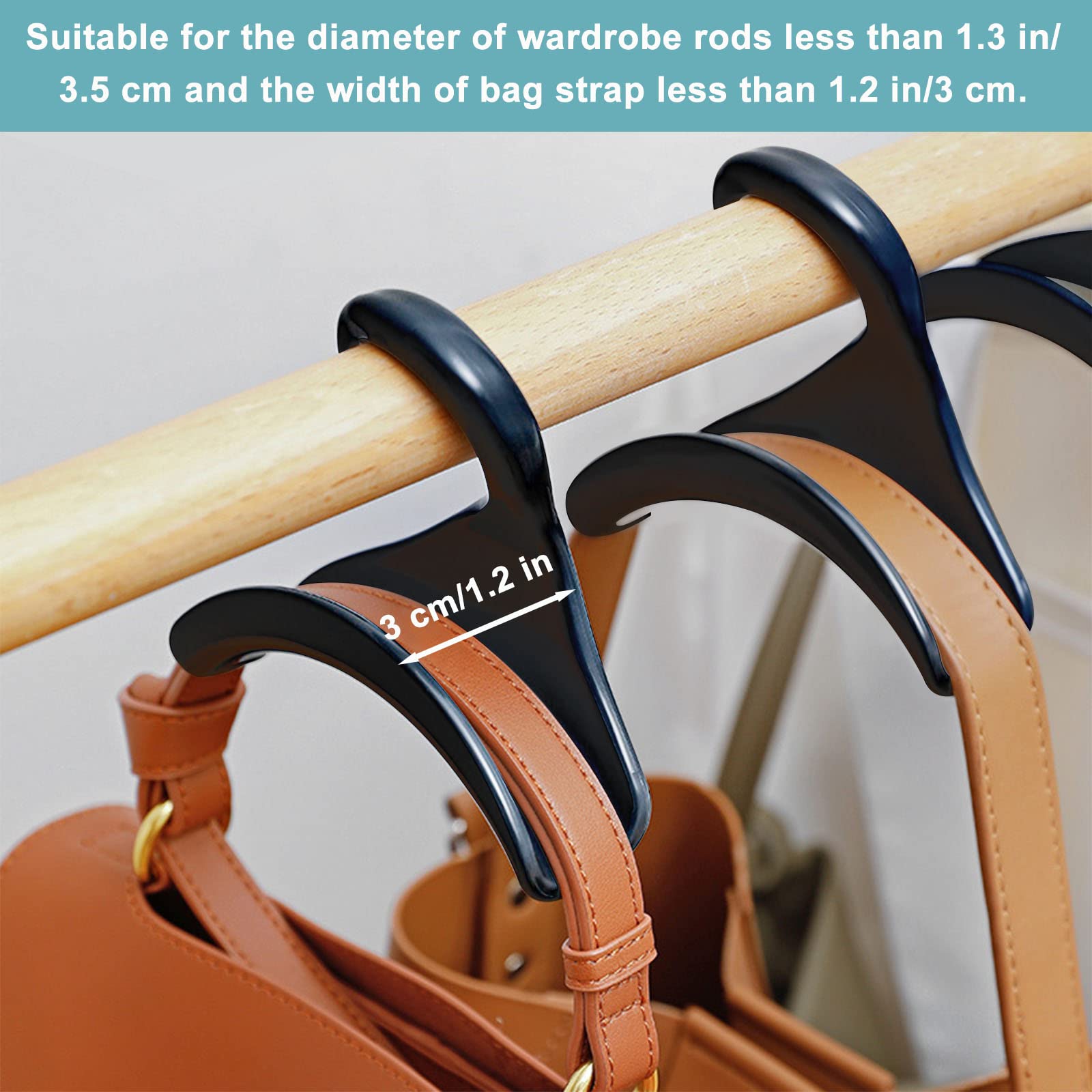 8 Taschen-Aufhänger Aus Kunststoff - Platzsparende Organisation Für Schrank & Garderobe