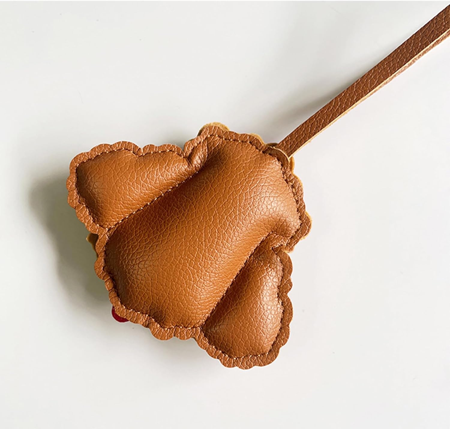 Cute Dog Bag Charm, Fashion Teddy Dog ​​Head Charm for Purse Handbags Bag Accessories PU Key Charms - Image 7