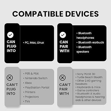 Avantree Reverb - Wireless Earbuds for PC, Computer, Laptop with USB C Adapter Bluetooth 5.2, Noise Cancelling Mic & aptX Voice Headset for Clear Calls, and aptX Adaptive for Low Latency