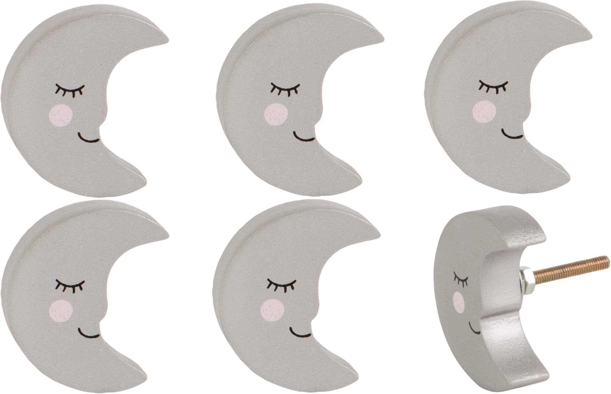 6 Pack Childrens Door Knobs Bear (Moon Pack)
