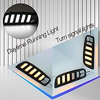 Vista 2 de Luces antiniebla LED para parachoques delantero compatibles con Mazda CX-50 2023-2024 DRL Accesorios para lámparas de señal de giro