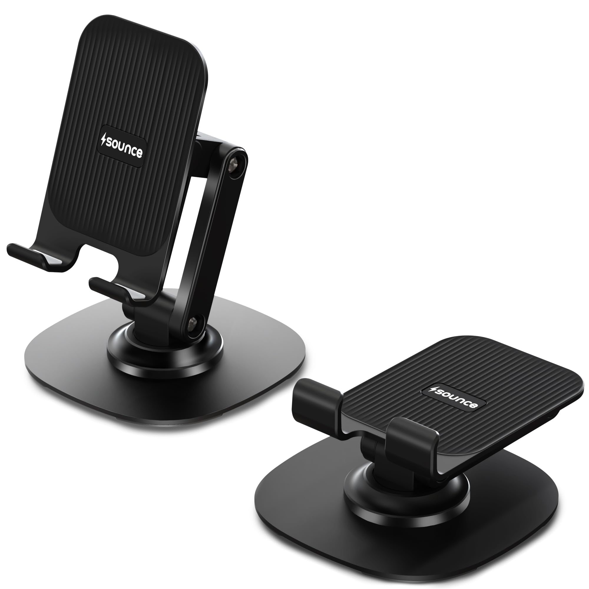 Sounce Foldable Phone & Tablet Stand for Desk, Adjustable, Portable, Black — Amazon image 11