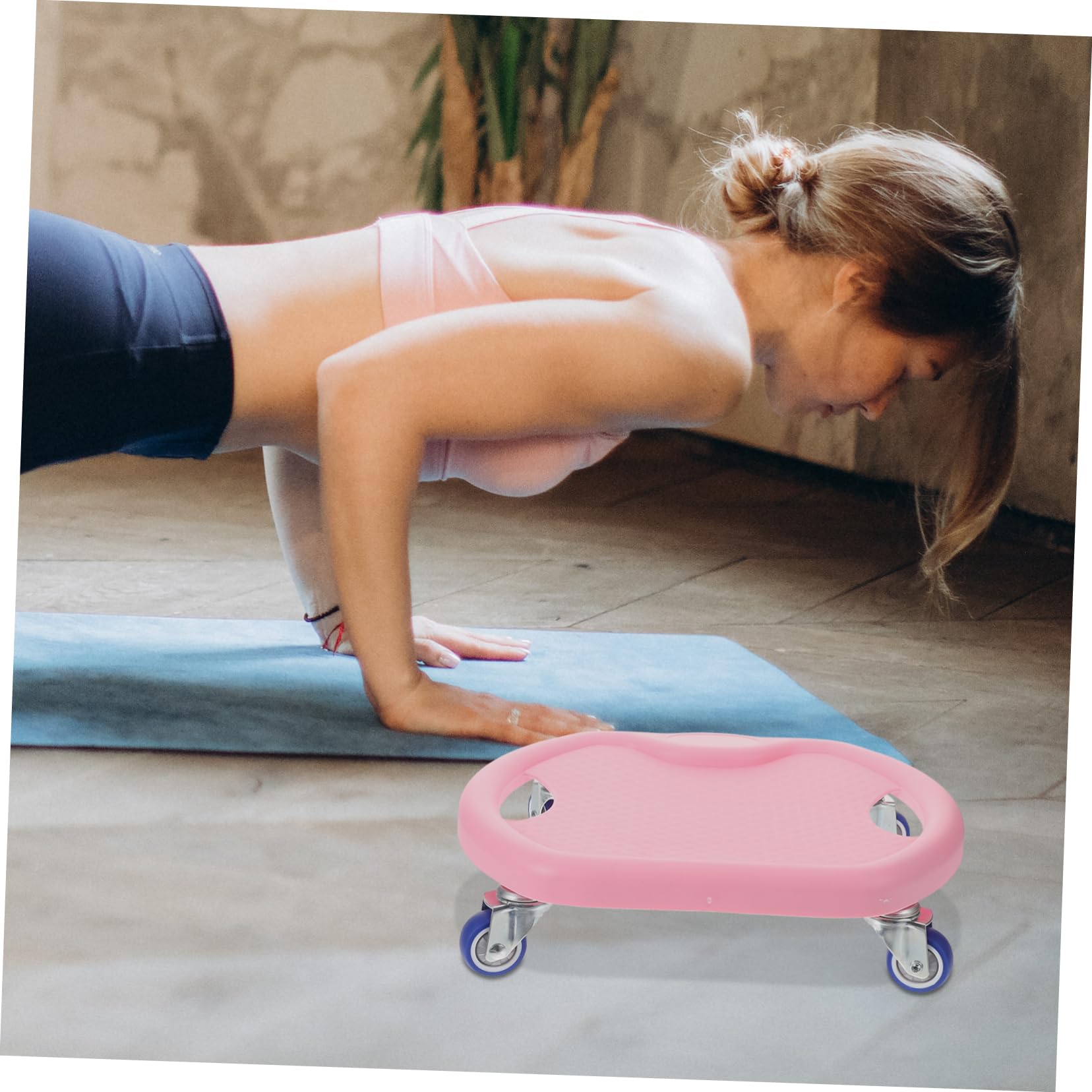 Abaodam 1 Juego Disco Deslizante para Ejercicio Abdominal Equipamiento de Fitness con Rodillera Entrenamiento Multifuncional y Silencioso para Fortalecimiento del Abdomen y Tonificación