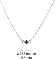 Vista 141 de Gargantilla de piedra natal – Regalo de cumpleaños, regalo para niña, mujer, amiga, hija, esposa, mamá, ella, joyas de piedras preciosas para uso