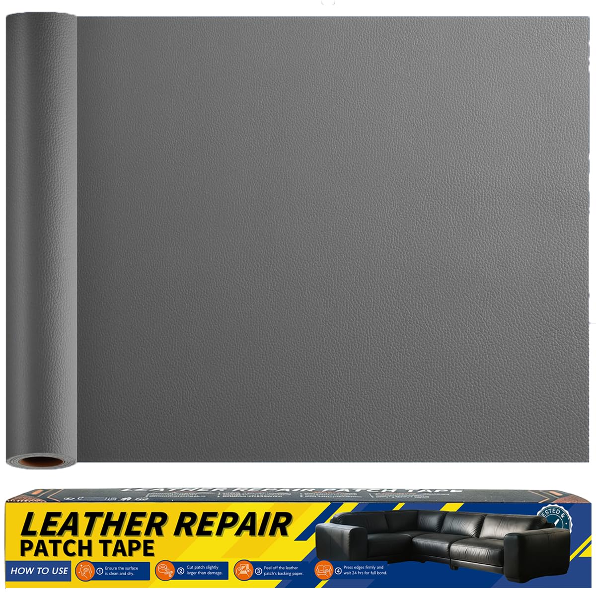 Gelaisi Leder Reparatur Set, Kunstleder Selbstklebend, Kunstleder-Reparaturset