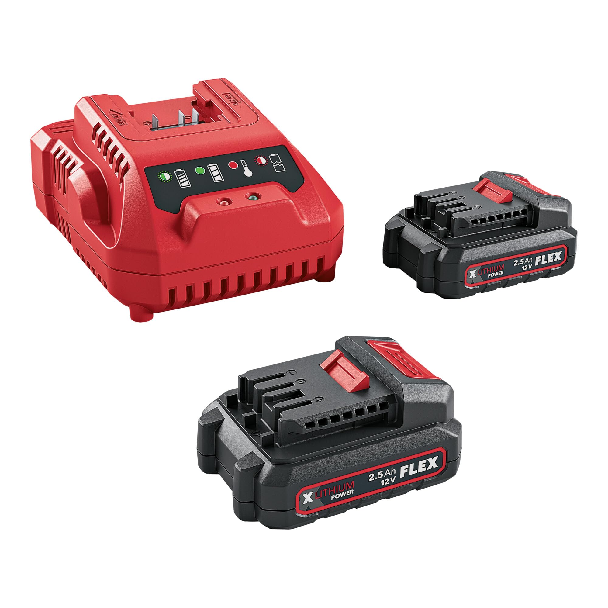 Flex Zestaw P 12-22 Q (składa się z jednej ładowarki i dwóch akumulatorów 12 V, akumulator zastępczy) 531719