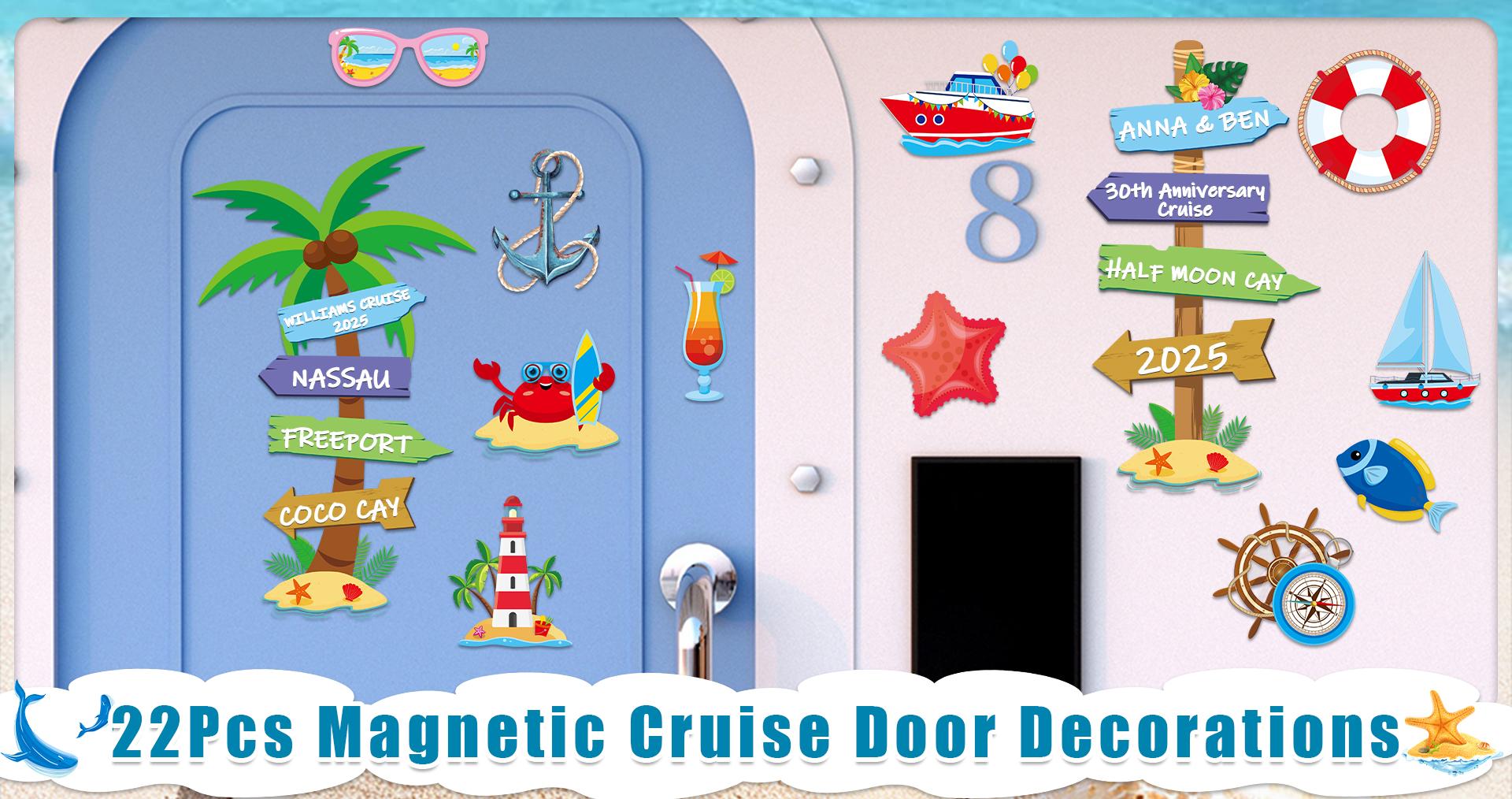 22 imanes decorativos personalizados de crucero para puertas miniatura 7