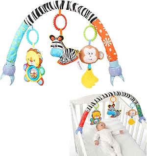 Baby Travel Play Arch Stroller | Baby Stroller Toy Crib Accessory - Ideal for Infants Stimulates Baby’S Senses and Motor Skills Development for Easier Outdoors Uwariloy