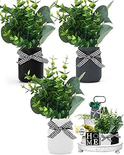 Farmhouse Tiered Tray Mini Floral Arrangement...,