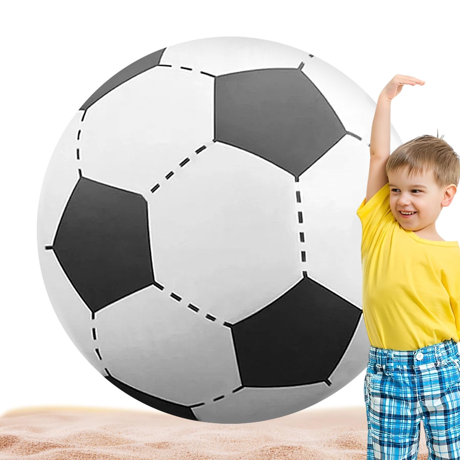 Zubehors Balón de fútbol Inflable Grande, Balones Deportivos inflables Gigantes, Pelotas de Playa novedosas y para Deportes al Aire Libre, Pelota de Playa de fútbol Grande Piscina de