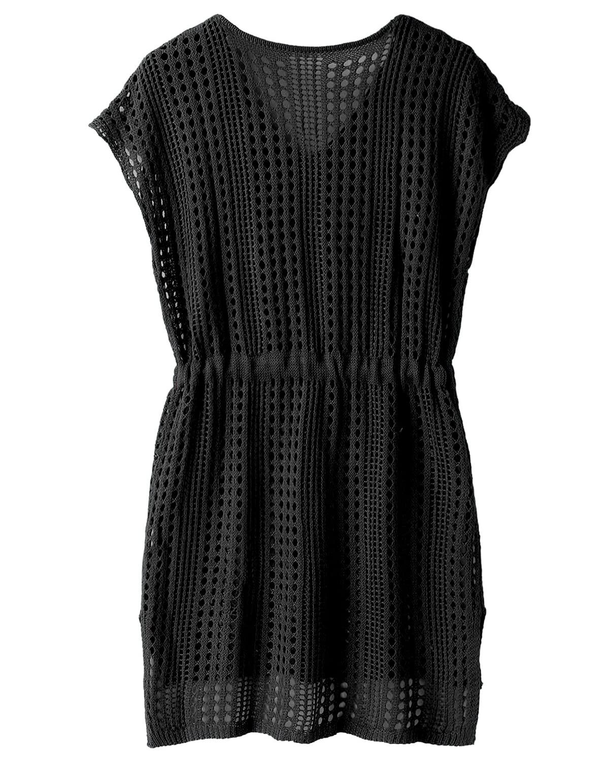 Rayson Copricostume Mare Donna Bikini Coprire a V Tunica Abito da Spiaggia Crochet Allentato Costumi da Bagno Cover Up Vestito