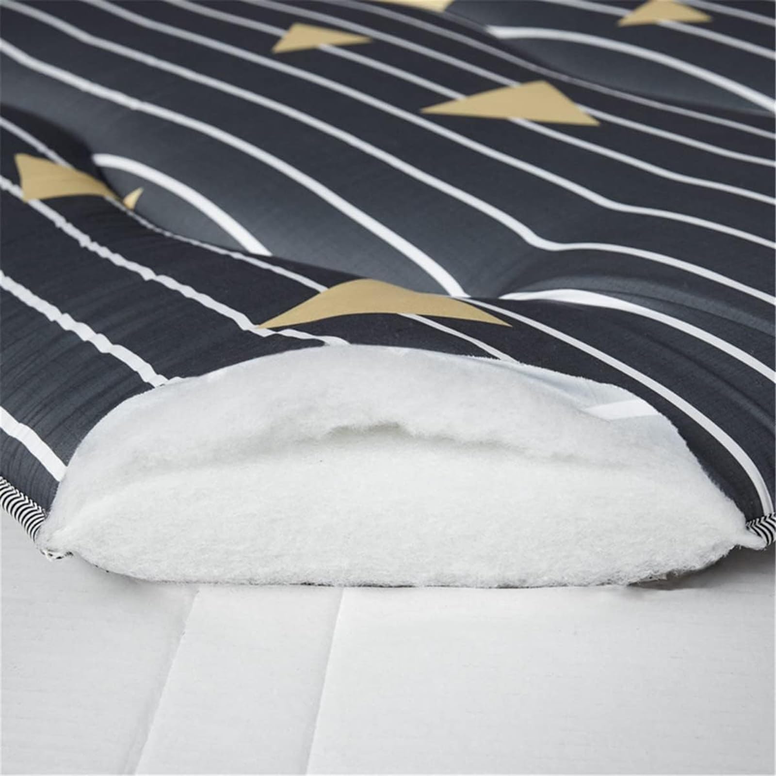 Podwijany materac do akademika, japoński materac futon, materac podłogowy, mata do spania, składany materac, tatami, przenośny materac kempingowy, piankowa podkładka z pamięcią (P, 90 x 200 cm)
