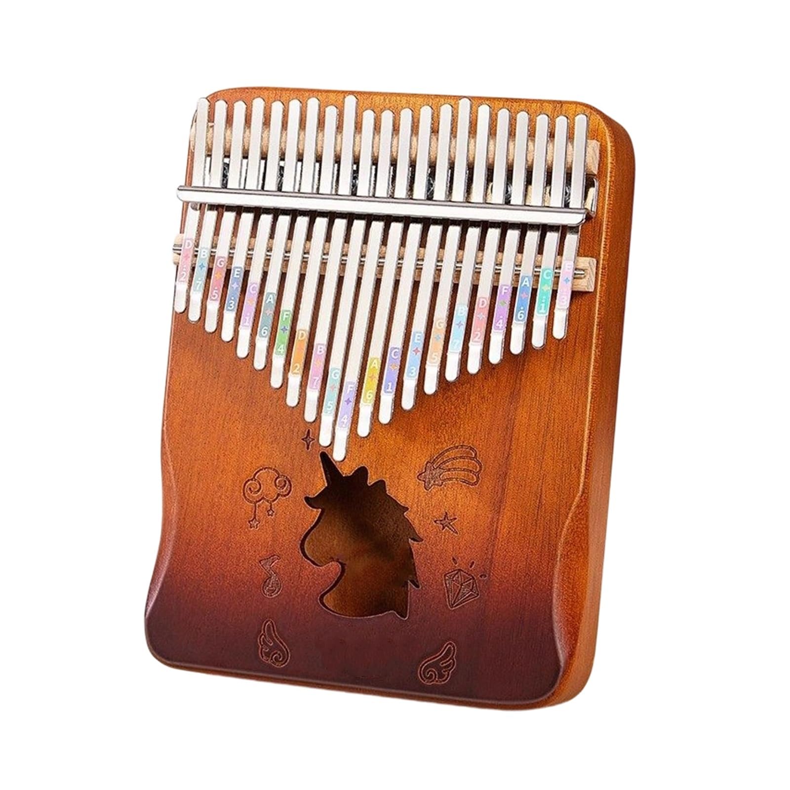Kalimba De 17 Y 21 Tonos Un Instrumento Estilo Dedo Para Principiantes Instrumentos Musicales Kalimba(3)