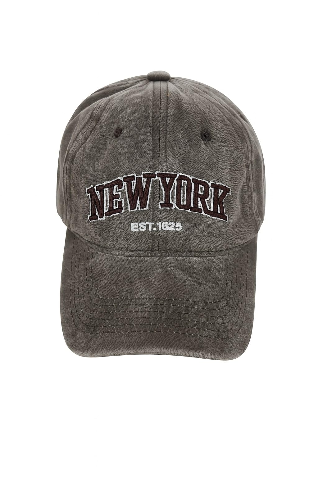 ZEVORA Men's Newyork Grey Cotton Baseball Cap with Adjustable Back Closure | Unisex Cap-picture-10