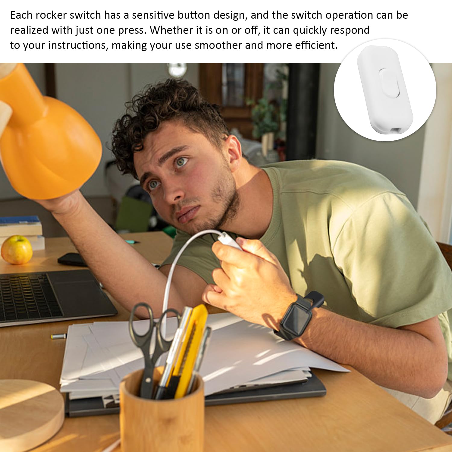 4 Pieces Of Push-In Switches, Rocker Switches, Rocker Switches, Bipolar Switches, Universal Inline Switches - Image 4