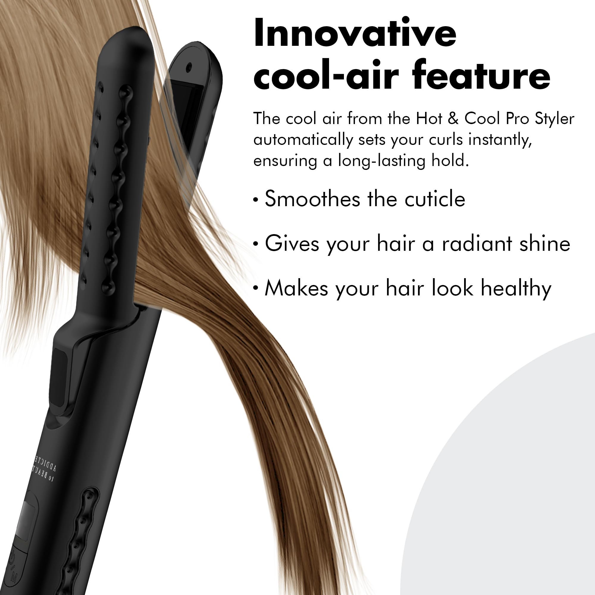 2-in-1 Hot & Cool Pro Styler Cool Air Curling Iron - Ceramic