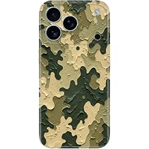 Apple iPhone 17 Pro Max ile Uyumlu K l f, Kamuflaj 7811 Temal  Desenli, Darbe Emici Silikon
