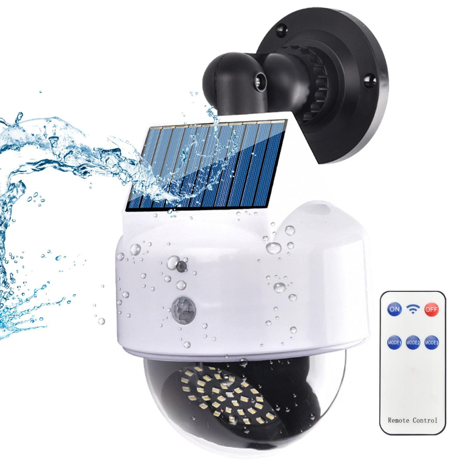 Fake Camera with Light - Solar Operated Motion Sensor Light with 3 Lighting Modes - 120 Degrees Movable Outdoor Illumination Light for-image-30