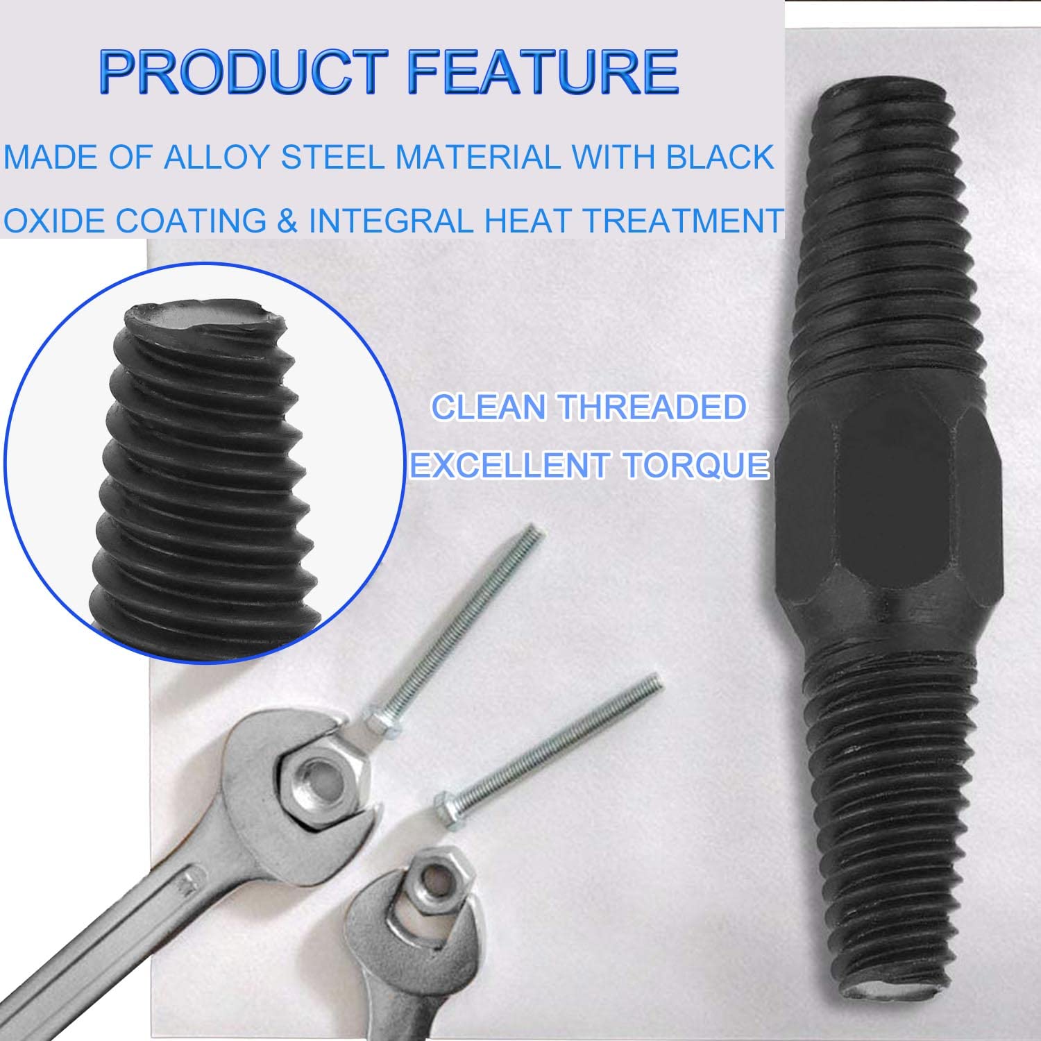 Broken Pipe Extractor Tool Kit - Damaged Faucet & Screw Remover With Hex Wrench For DIY Plumbing