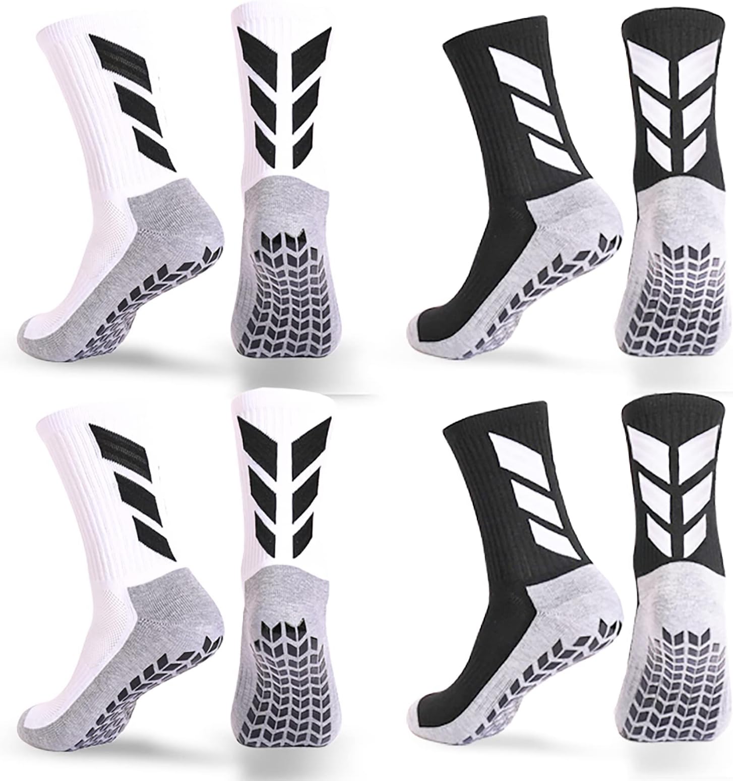 Men's Grip Socks - Non Slip Soccer & Hospital Socks