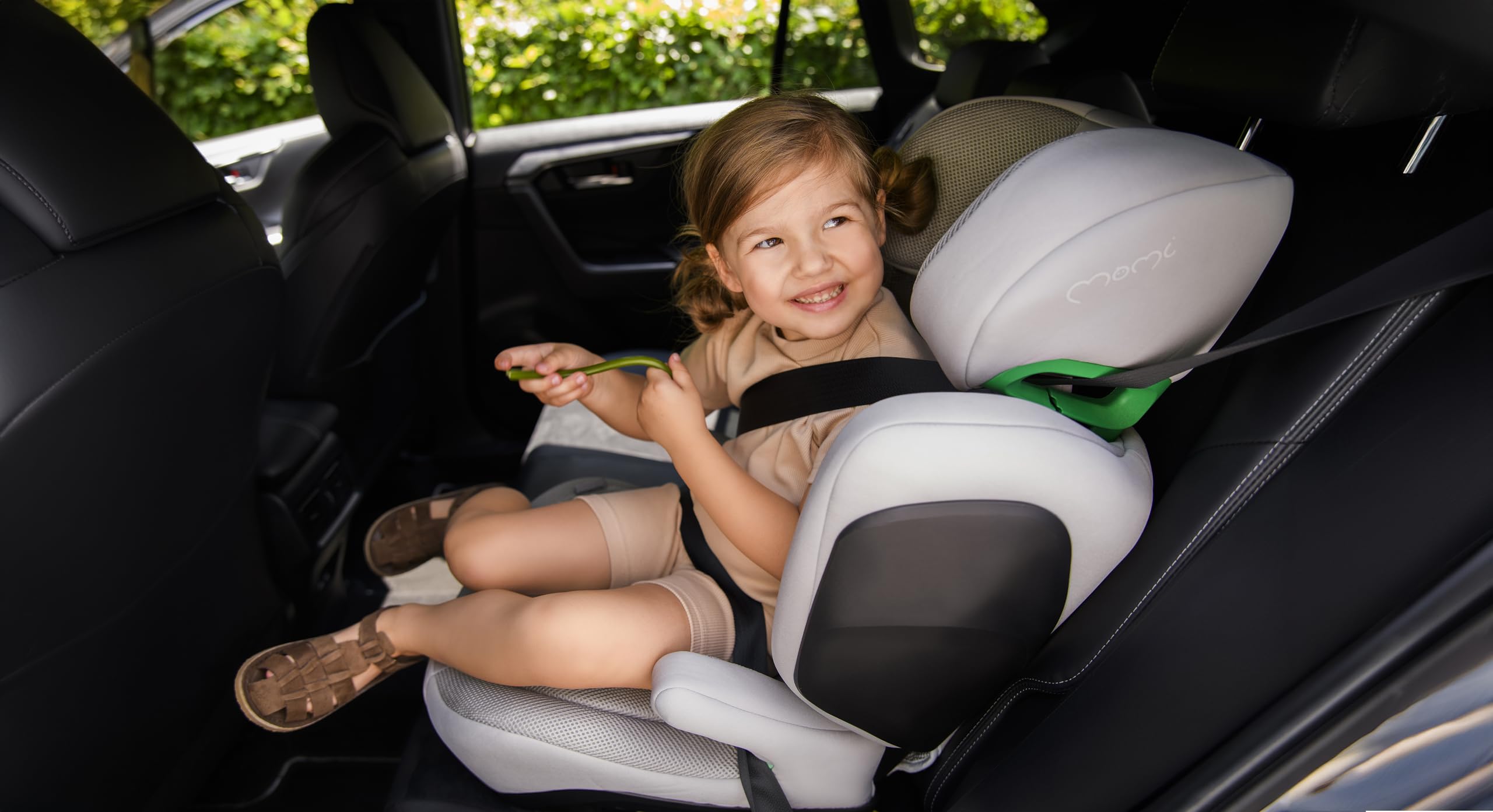 Siège auto MoMi MEI pour enfants de 3 à 12 ans (groupe 2/3, poids corporel de 15 à 36 kg, taille 100-150 cm), siège enfant - installation face à la route, fixation avec ISOFIX