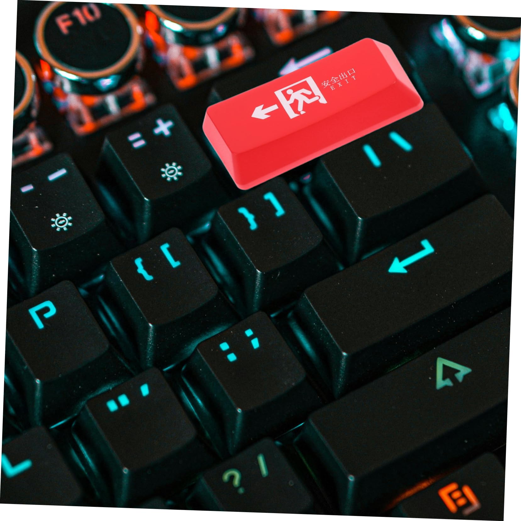 Amazon.co.jp: TINEASUR 赤色のPCキーボード用キーキャップ 光透過性 