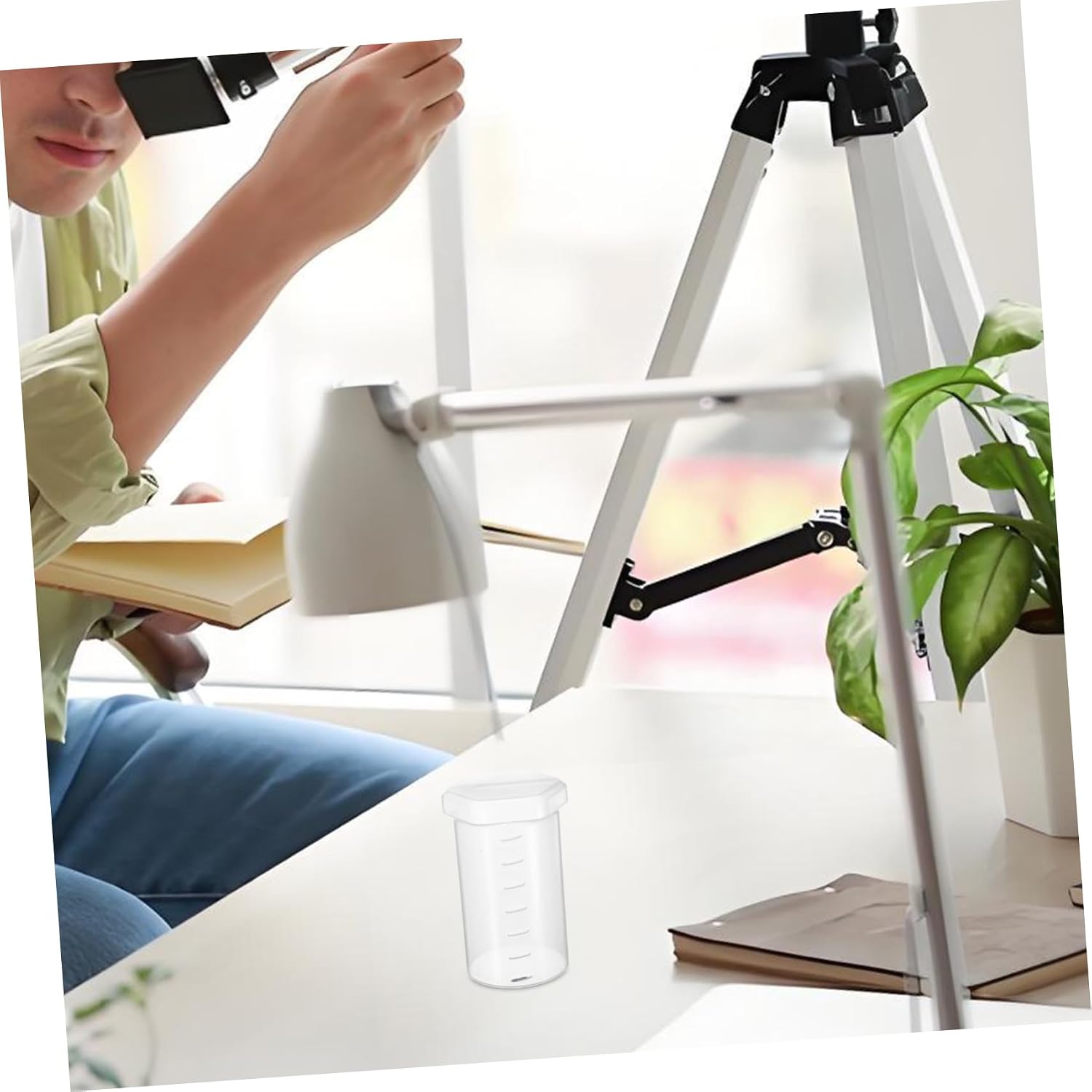 White Plastic Telescope Eyepiece Dust Caps with Quick Install