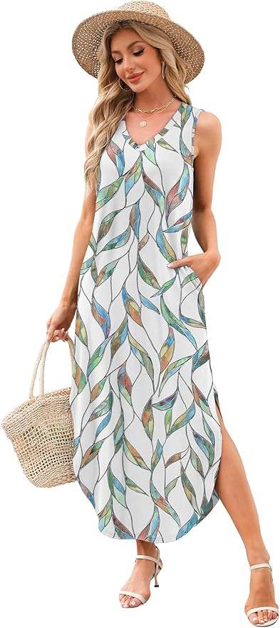 Summer Printed Maxi Dress - Pinterest Viral Look