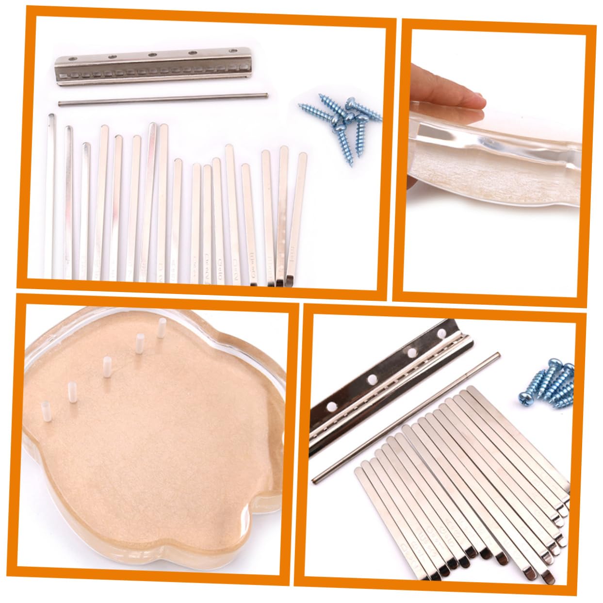 ibasenice 1ensemble Kalimba Clés Kit De Piano à Pouce Pour Adultes Instrument Musical Éducatif Et