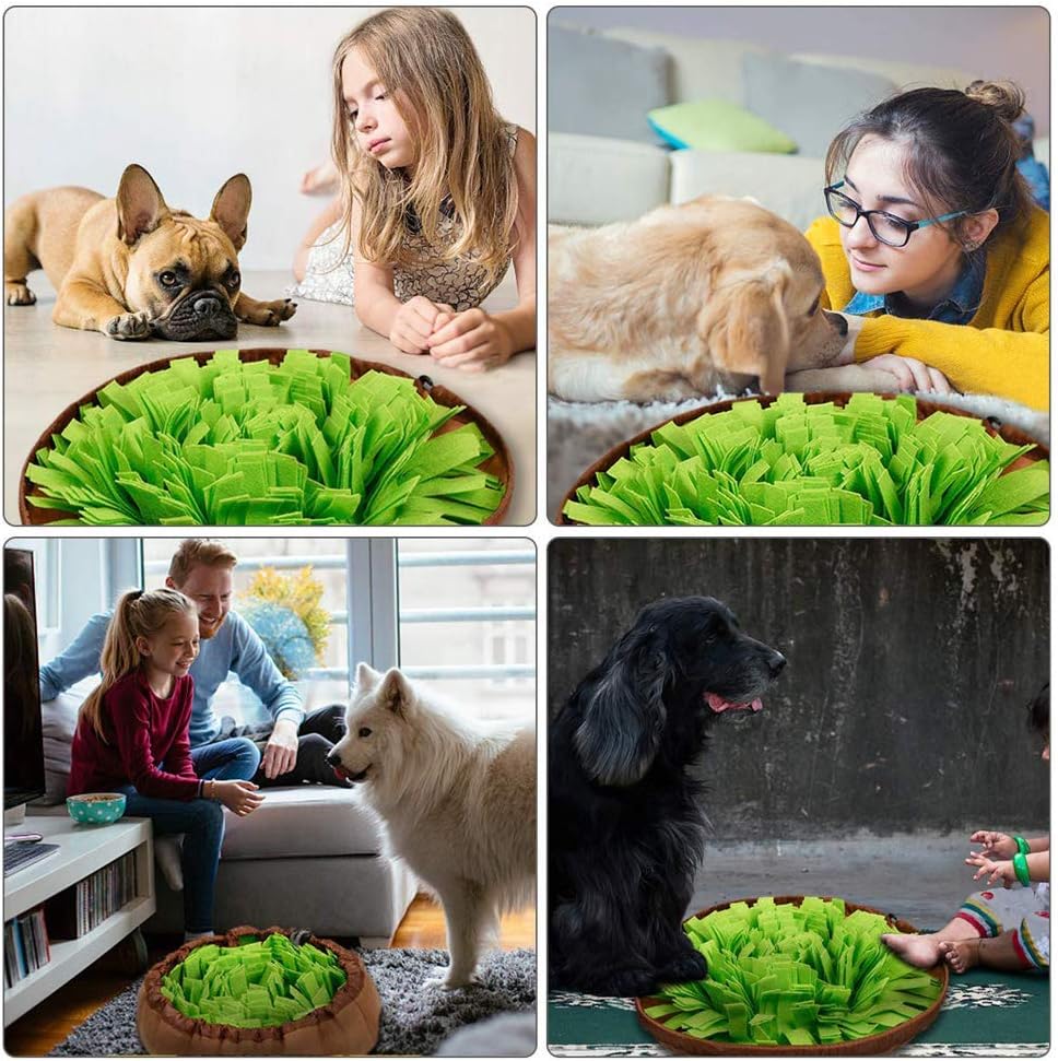 Amazon Gifty 2way 犬 ノーズワーク マット 直経48cm ドッグ 嗅覚訓練 おもちゃ 餌隠しマット 子犬 老犬 しつけ用品 知育 玩具 ストレス解消 Gifty 爪とぎ 通販