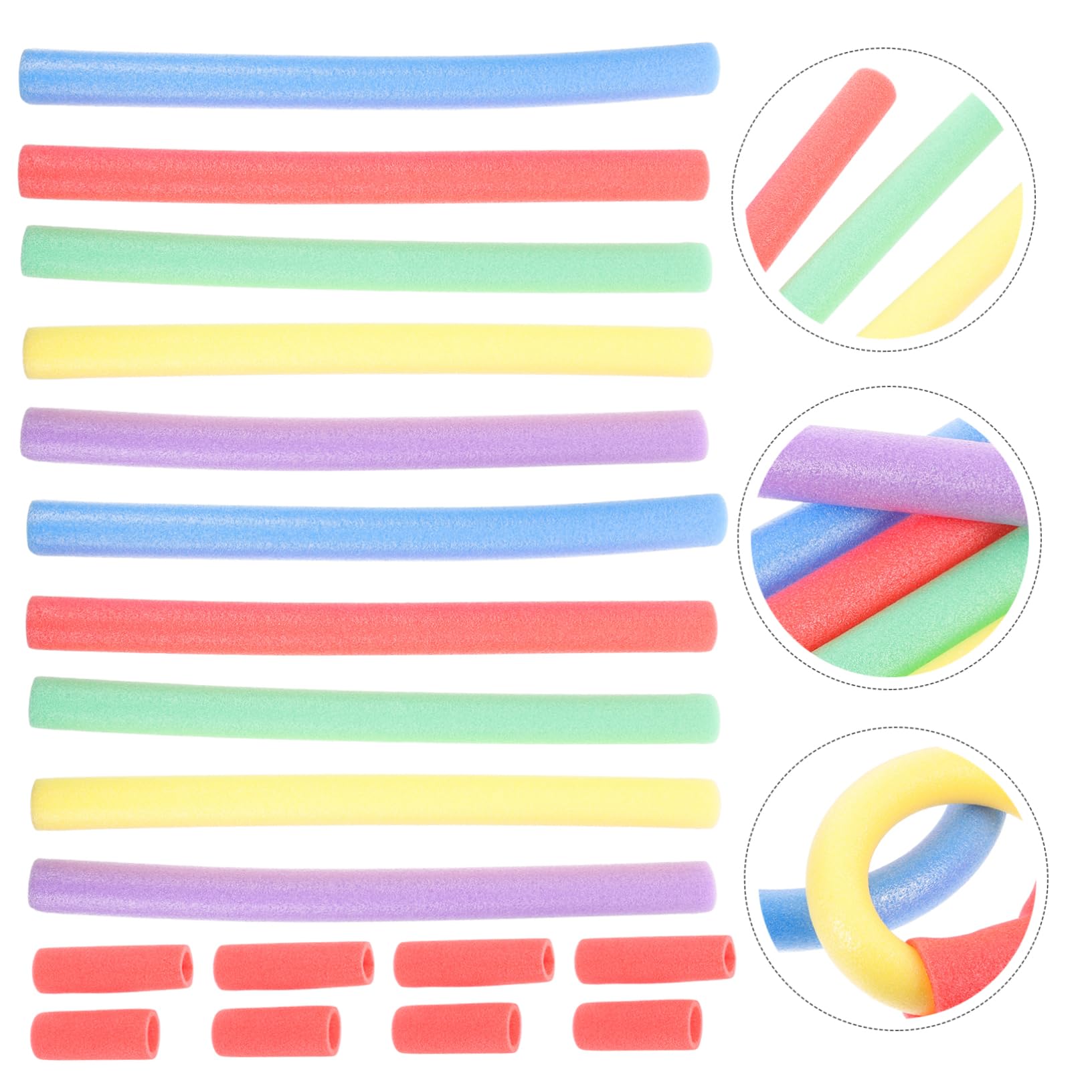 Kisangel 1 Set Underwater Pool Diving for Swim with Rings and Sticks for Swimming Training and Fun Games Summer Random Color